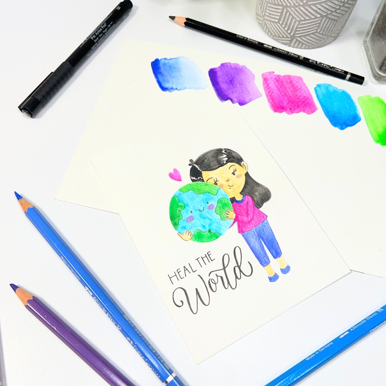 Earth Day Drawing with Faber-Castell®